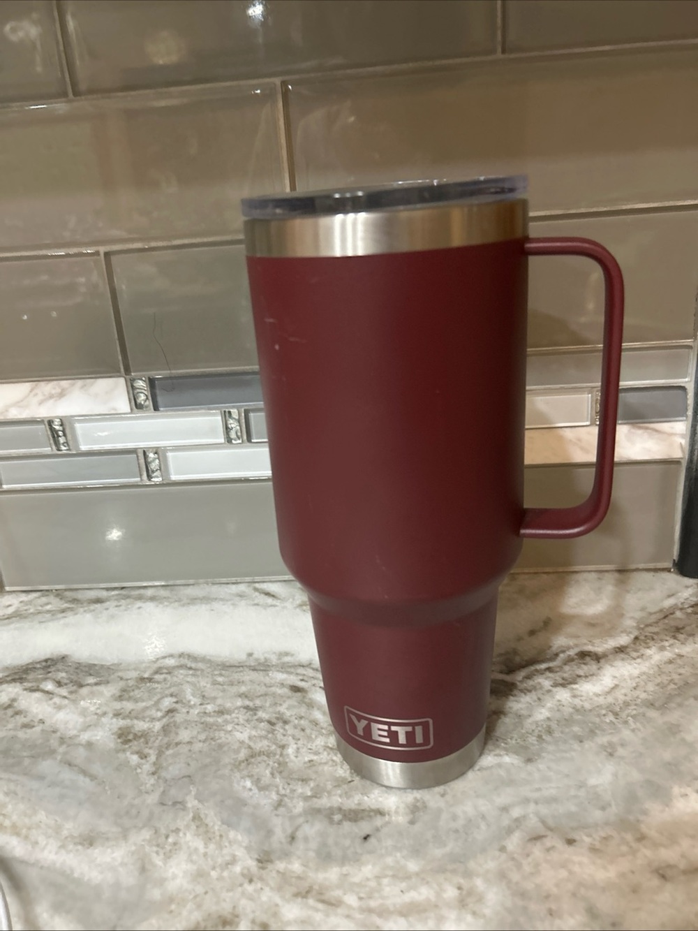 YETI Rambler 35oz Mug Lid STAG RED Travel Commuter Drinking Cup